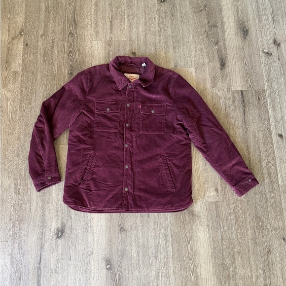 Levi's Men's Deep Red Corduroy Jacket - Picture 3 of 7